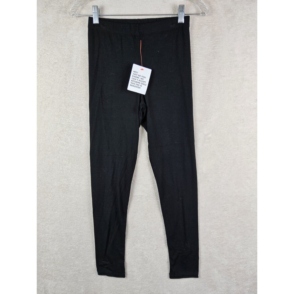 Topshop Women's Pull On Viscose Blend Black Leggings Size 4-6